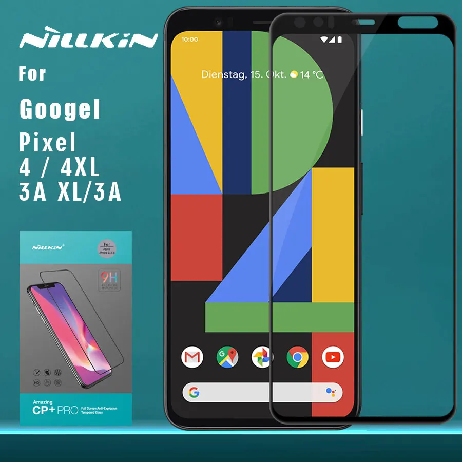 Закаленное стекло Nillkin CP + Pro для Google Pixel 4XL 4 3A XL защита экрана с полным покрытием