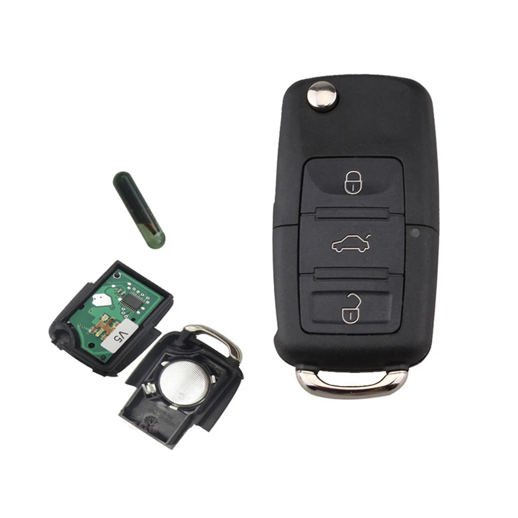 Автомобильный Дистанционный ключ с чипом ID48 1J0959753AH для VW PASSAT 02 05|Пульты ДУ| |