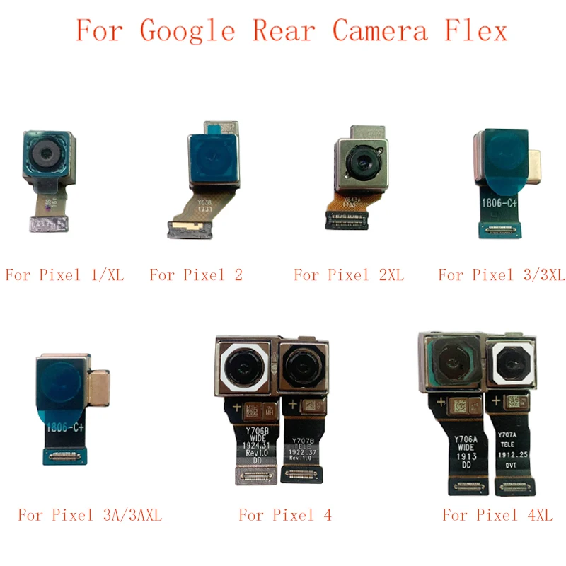 Back Rear Camera Module Flex Cable For Google Pixel 2 2XL 3 3XL 3A 3A XL 4 4XL Big Camera Flex Cable Replacement Repair Parts