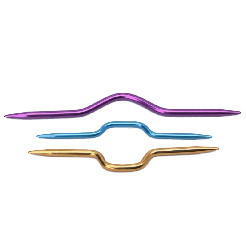 

3Pcs Knitting Needles Pins Crochet Hooks Sewing Stitch Knit Tools Aluminum DIY 97QD