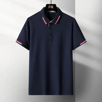 2021 summer casual polo shirt mens short sleeved regular lapel solid color fitted polo shirt multi color optional m 4xl