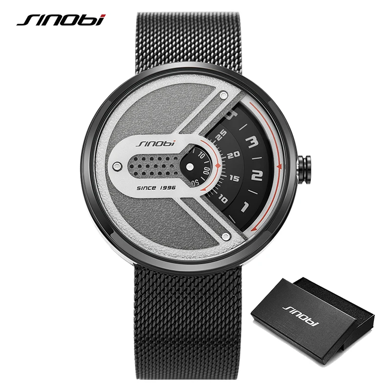 

Sinobi relogio masculino 2021 Fashion Creative Design Men's Watches Smart Turntable Clock Man Quartz Wrist watches reloj mujer