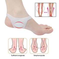 2pcs men and women silicone orthopedic insoles foot care tool o type foot corrector insoles pads no slip shoes feet pad
