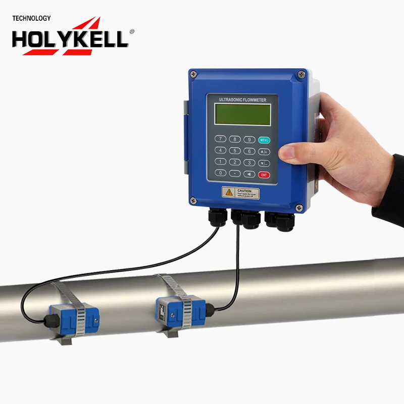 

Holykell 4-20mA RS485 настенный зажим на ультразвуковой расходомер
