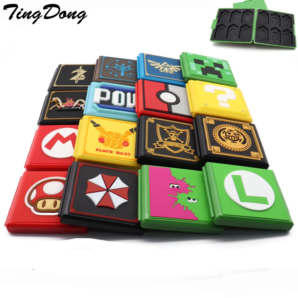 TingDong 12 в 1 ударопрочный чехол для игр с картами Nintendo Switch жесткий футляр Nitendo