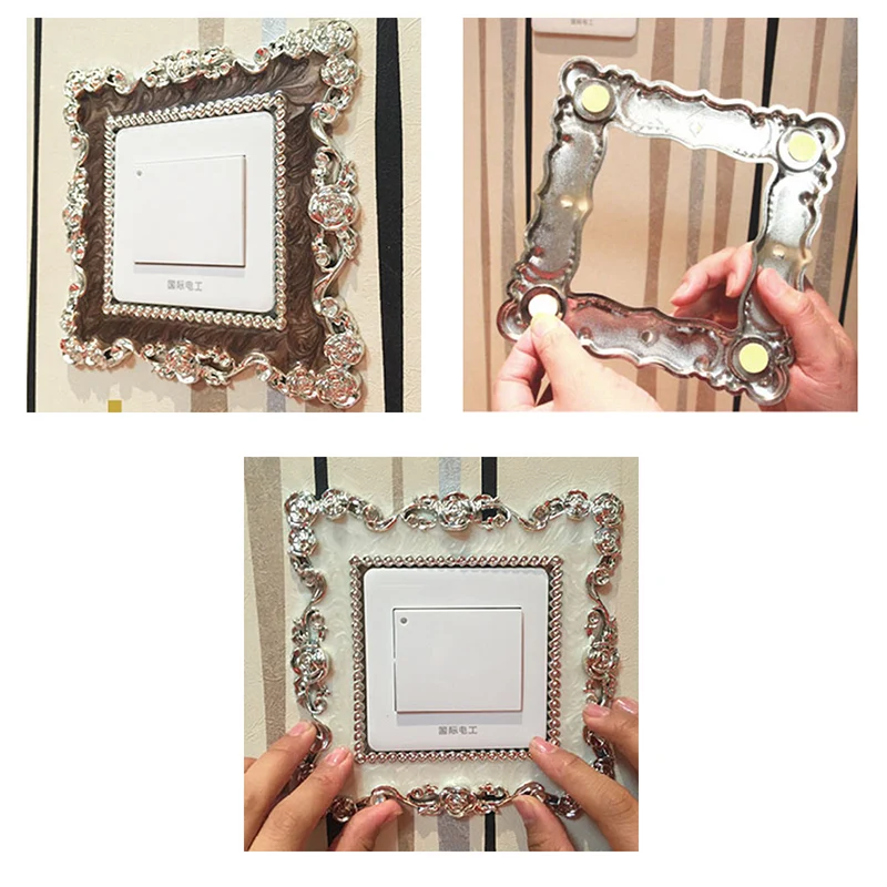 Настенный светильник с двумя или одной розеткой|Наклейки на стену| |