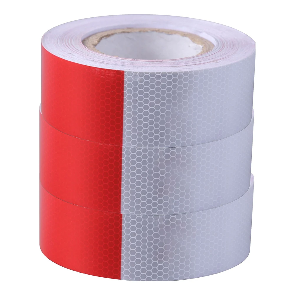 

5cmx30m/5cmx45m Vehicle Car Safety Warning Reflective Tape Stripe Sticker Roll Automobile Electric Accessories