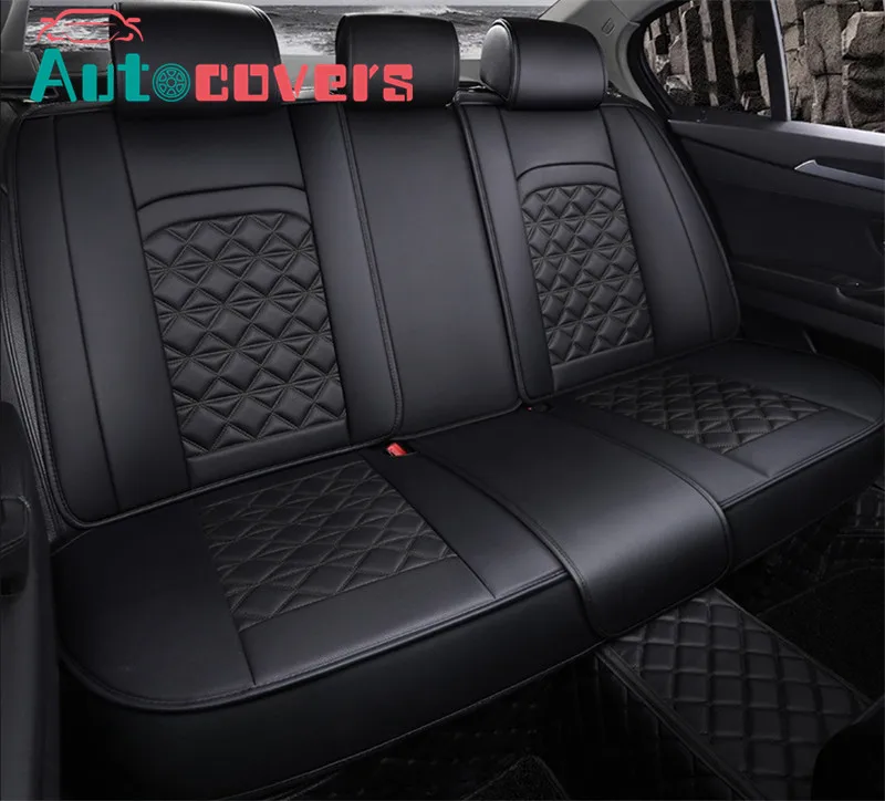 

Autocovers Car Seat Covers For Sedan SUV Durable Adjuatable Five Seaters Cushion Mats For Front And Back Seats Covers Red