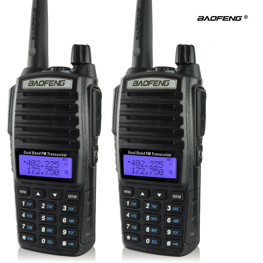 2x BAOFENG UV 82 Ham приемопередатчик любительский двухдиапазонный радио 136 174 МГц (VHF) 400 520