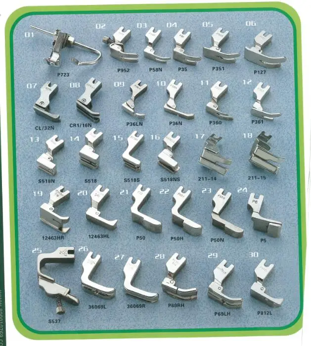 Прижимные лапки CL/32N/CNR1/16N/P36LN/P36N/P360/P361 для промышленных швейных машин певец Юки