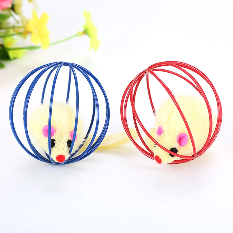 

Cat Interactive Toy Stick Feather Stick and Little Bell Mouse Cage Interactive Toy Cage Mouse Pet Interactive Training Supplies