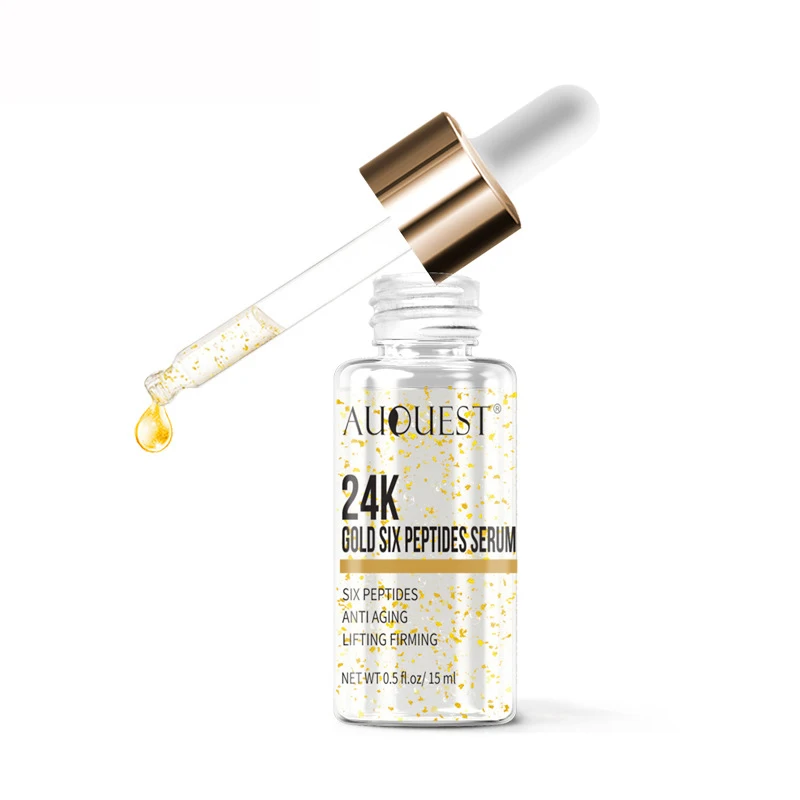 Покрытыем цвета чистого 24 каратного золота гиалуроновая кислота Сыворотки