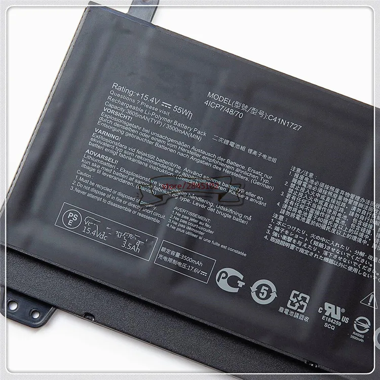 GYIYGY C41N1727 15,4 V 55Wh Аккумулятор для ноутбука ASUS ROG Зефир GM501 GM501GM GM501GS