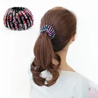 Модный женский зажим для волос в форме пучка Стразы зажим для волос хвост Птичье гнездо расширяющиеся повязки для волос Зажимы аксессуары для волос