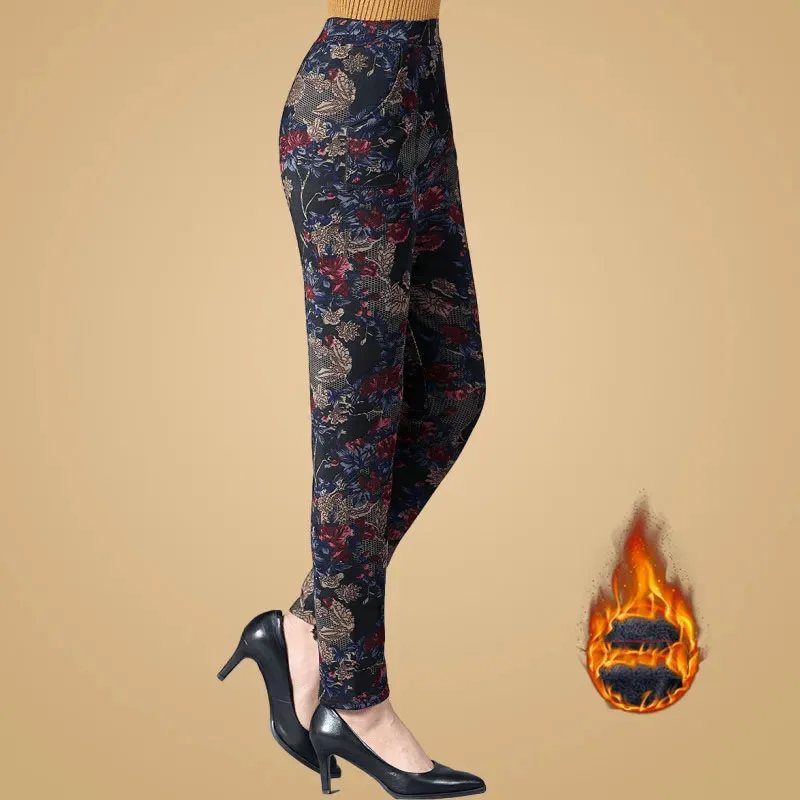 

Women 2021 autumn Winter Cashmere Leggings female Casual Warm Big Size thicken Velvet warm Slim Super Elastic Leggings Z567