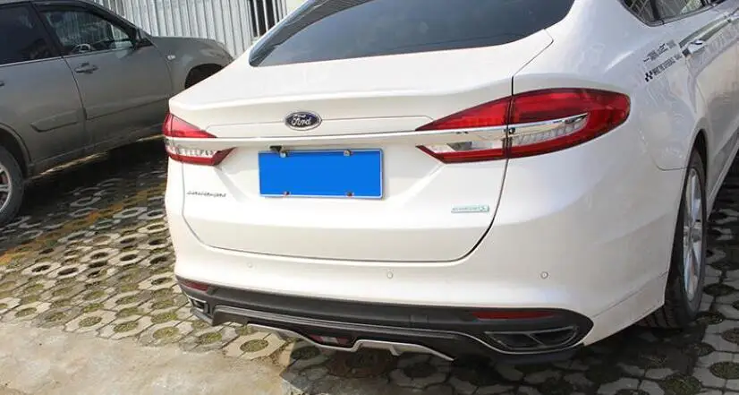 ABS Автомобильный задний багажник губы бампер Защита выхлопного отверстия