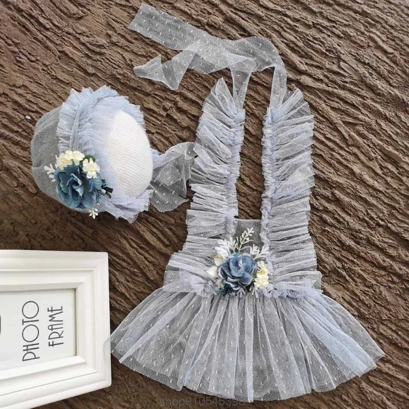 

Infants Photo Shooting Costume Outfits Baby Hat+Dress+Headwear Set Newborn Photography Props N02 20 Dropshipping