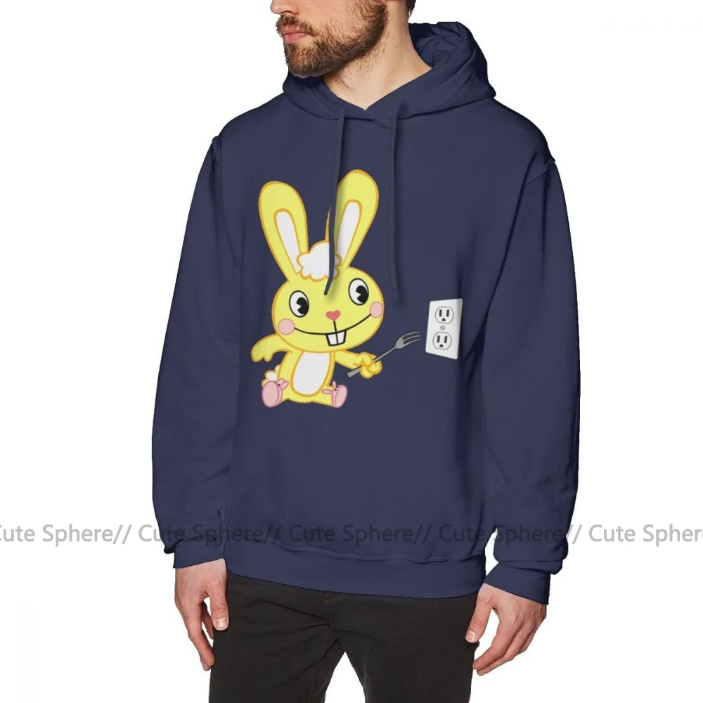 Happy Tree Friends худи Happy Tree Friends Cuddles хлопковые длинные пуловеры худи XXL черные уличные толстовки - Цвет: Navy Blue