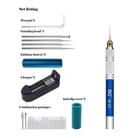 bg w 05 electric mini grinder pen cpu ic chip nand flash cutting polishing tool kit mobile phone motherboard glue clean repair