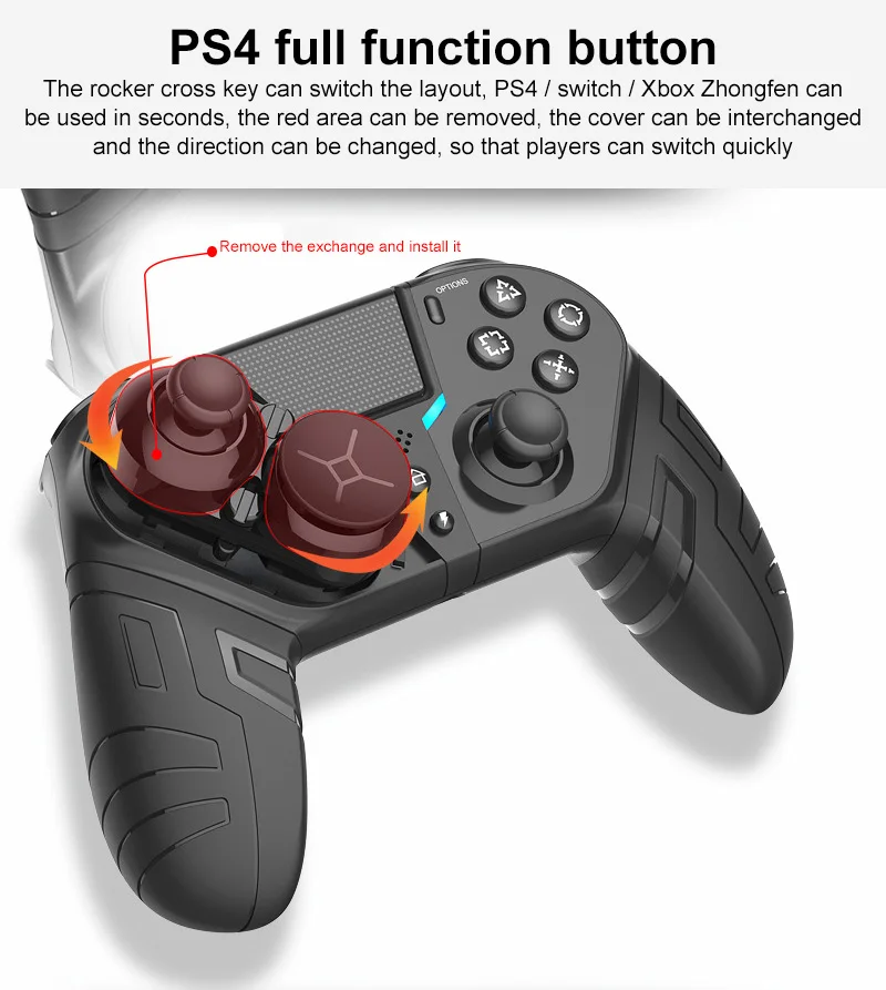 Беспроводной игровой контроллер для PS4 Elite/Slim/Pro консоль Dualshock 4 геймпад с