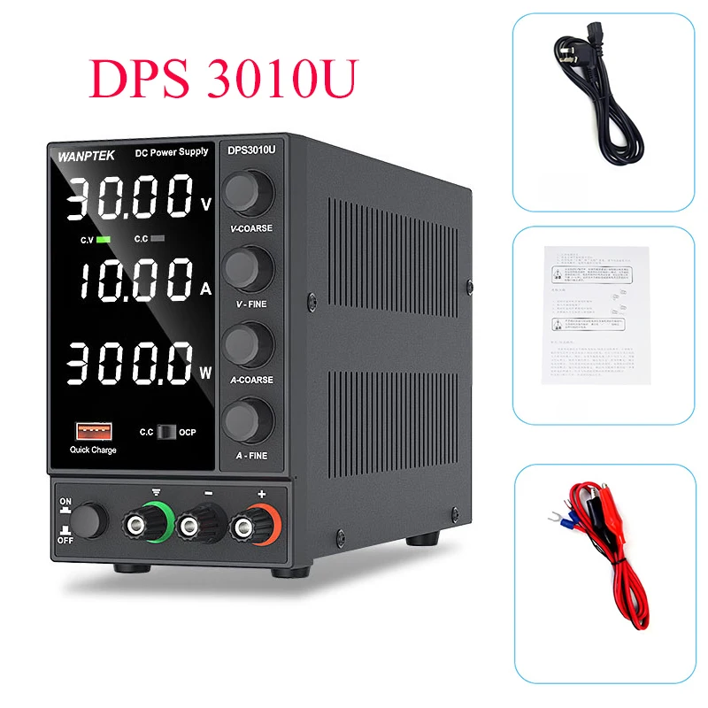 WANPTEK DPS3010U для детей на возраст от 0 до 30V 10A 300W импульсный источник постоянного тока