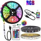 5050 SMD 1 м 2 м 3 м RGB Светодиодная лента 5 В USB неоновая Диодная лента Гибкая полоса подсветка для ТВ ПК украшение экрана