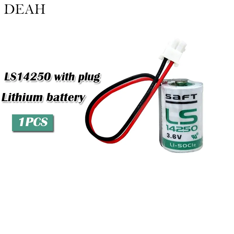 1 шт./лот САФТ v-образной КРЕПЕЖНОЙ ПЛАСТИНОЙ LS 14250 LS14250 14250 3,6 V 1/2 АА 1/2AA начальной Батарея LS14250 литиевая батарея plc с вилкой