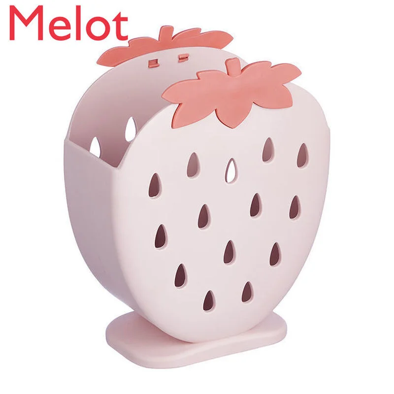 

Chopsticks Storage Rack Household Mildew-Proof Tableware Punch-Free Draining Multi-Functional Tableware Barrel Storage Box