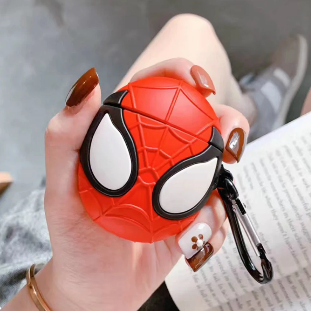 3D чехол для наушников Airpods 2 силиконовый мультфильм Медведь Аниме Чехол с