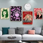 Картина на холсте Феминистская девушка, принты с цитатой не скажите мне и надписью не смайлик, женские художественные картины на стену, плакаты для женщин, декор для комнаты и дома