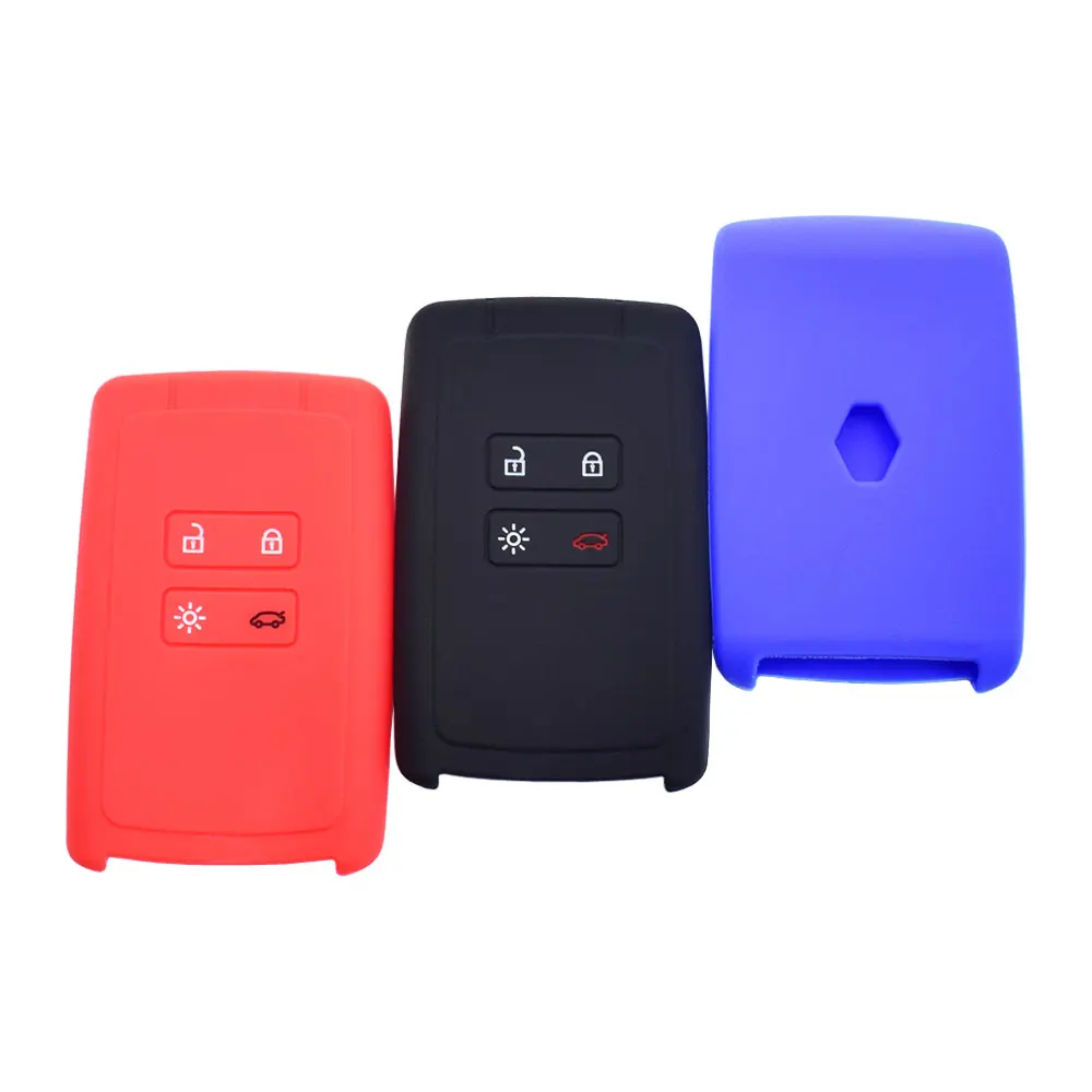 ATOBABI Silicone Car Key Case For Renault Clio Kadjar Koleos Megane Scenic Captur Espace Dacia Duster Smart Remote Control Cover |