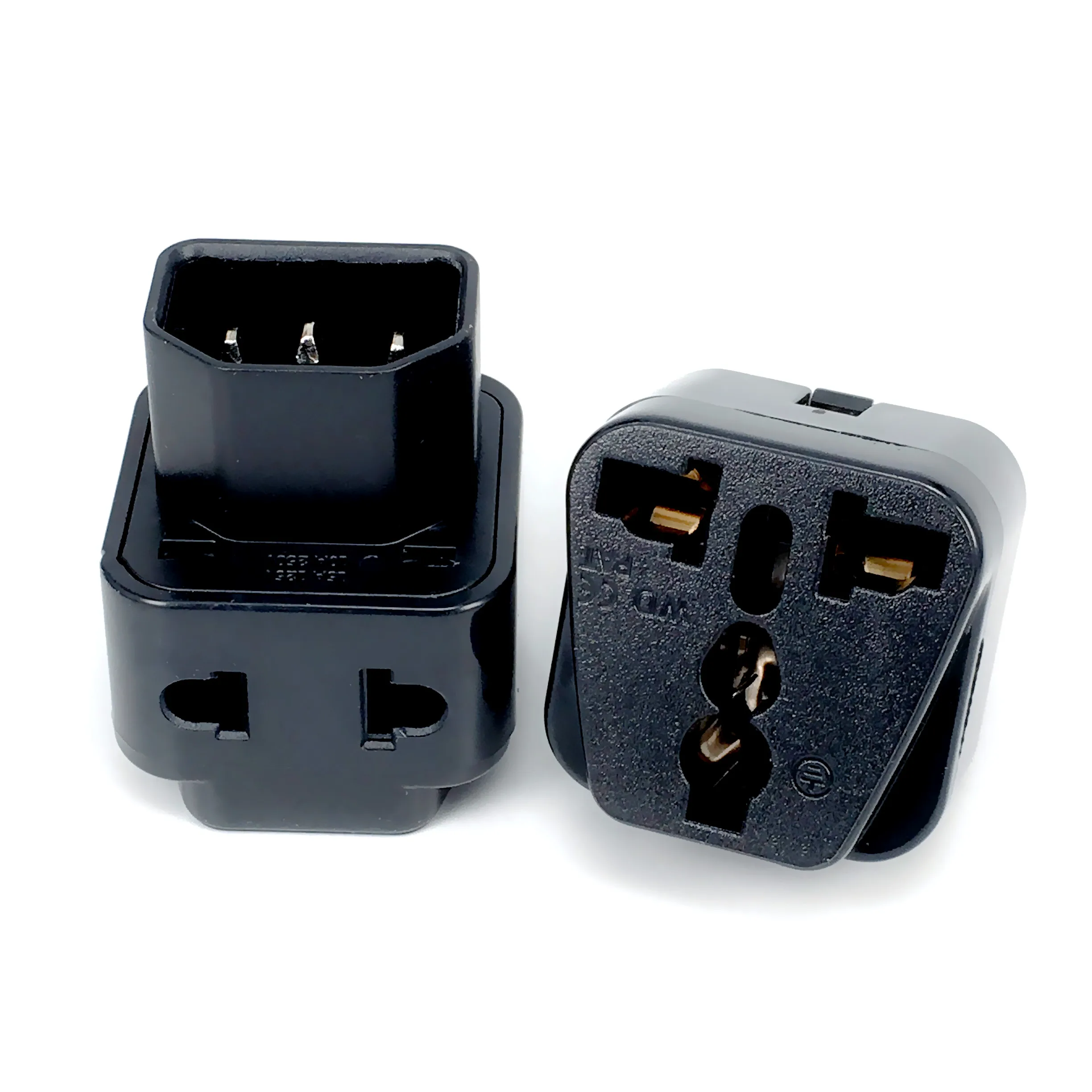 Адаптер питания 2 в 1 IEC 320 C14 папа-C13 мама PDU/UPS C13 Универсальный AU/US/UK/EU специальный