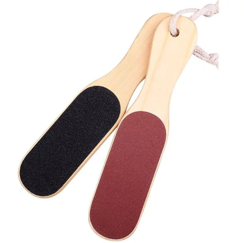 

240pcs Foot Scrubber Wooden Sand Paper Dead Skin Removal Toe Exfoliator Heel Cuticles Exfoliating Scrub Feet Care Tool Foot File
