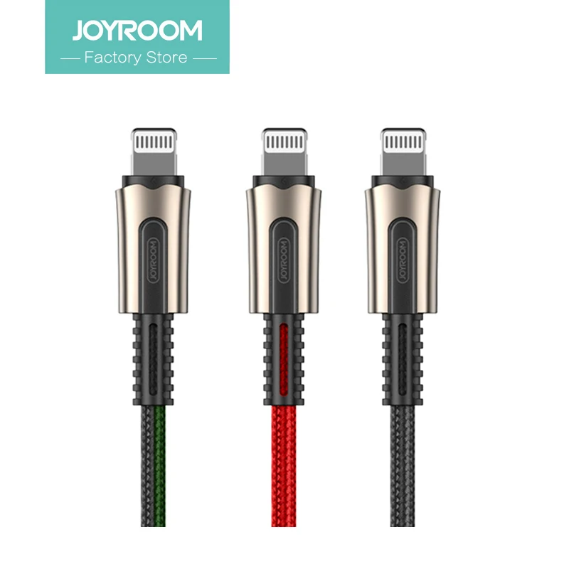 Кабель JOYROOM 1 2 м для быстрой зарядки и передачи данных в цинковый сплав нейлон