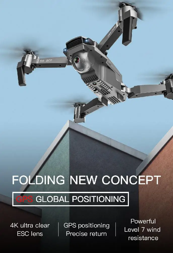 RCtown SG907 gps Дрон с камерой 4K 5G Wifi RC Квадрокоптер оптический поток складной мини Дрон 1080P HD камера Дрон