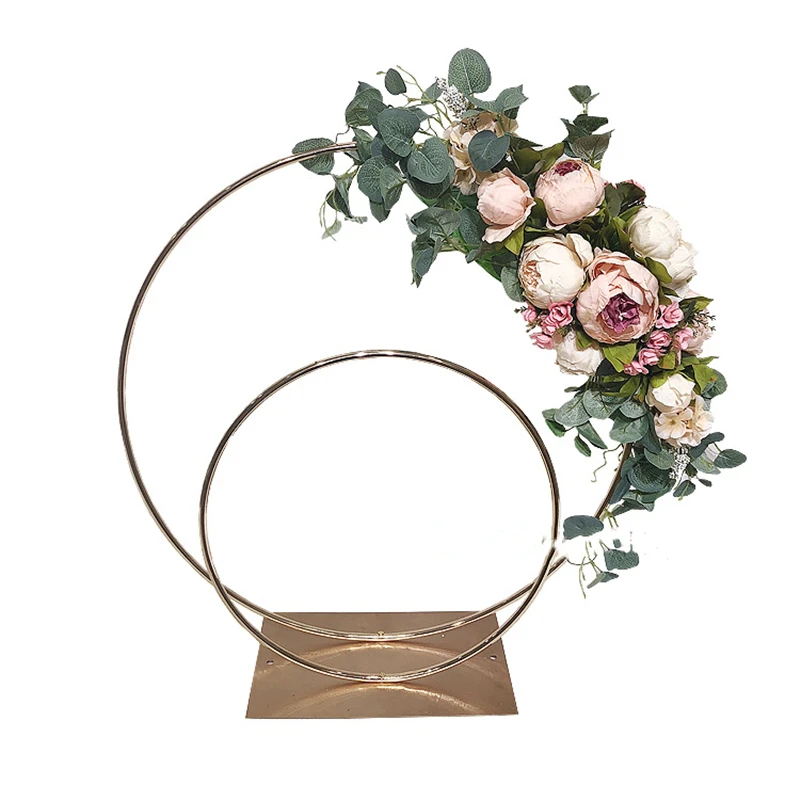 

10 PCS Flower Rack Wedding Table Centerpieces Metal Geometric Props Artificial Shelf Road Lead Floral Stand Backdrop Decoration