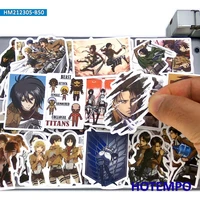 50pcs attacking giant anime cool phone laptop skateboard car stickers pack for diy notebooks guitar luggage bike cartoon sticker