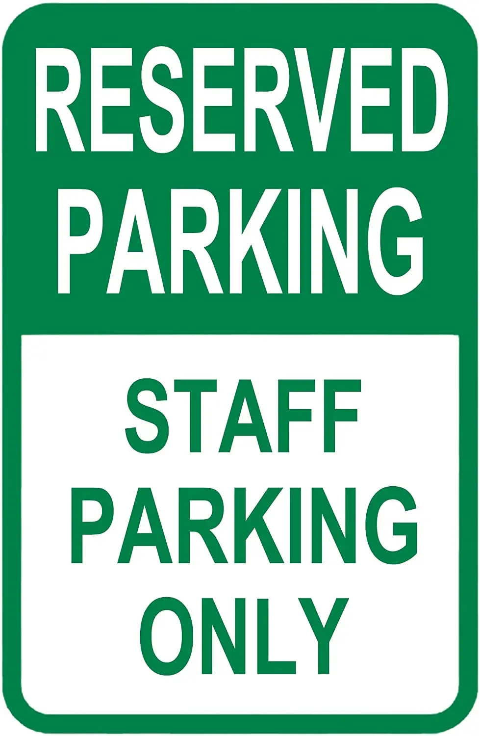 SIGNCHAT металлический предупредительный знак стояночный для персонала только 8x12