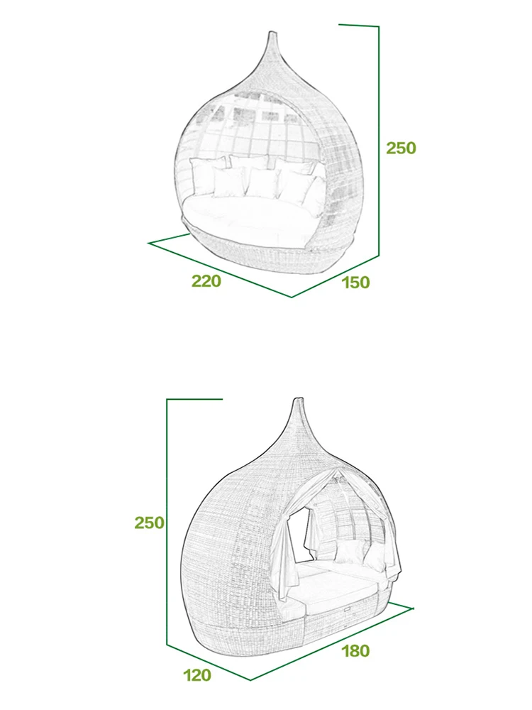 Комплект стульев из ротанга для отдыха на открытом воздухе ПУ кожи|Пляжные