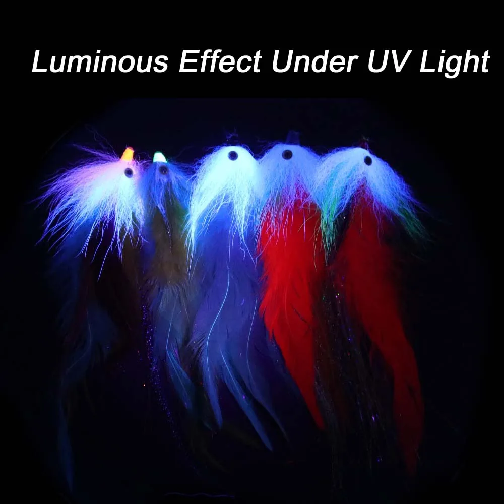 ICERIO 2 шт. 3D рыбий глаз красочный светящийся лисий хвост трубка Стример Летать без