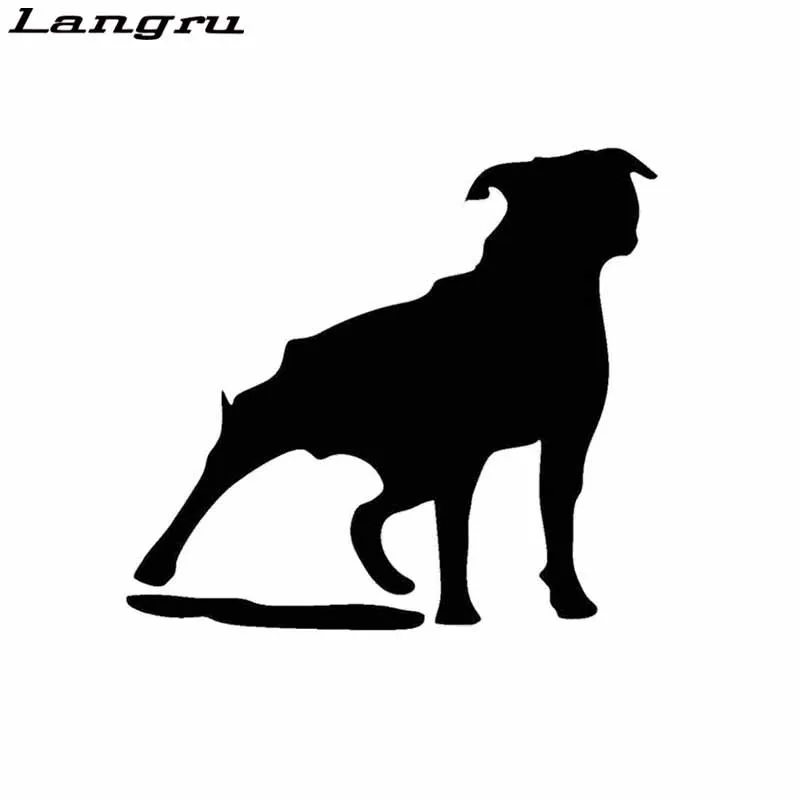 Langru 14 7 см * 13 3 индивидуальный стиль Стаффорд собака порода виниловые