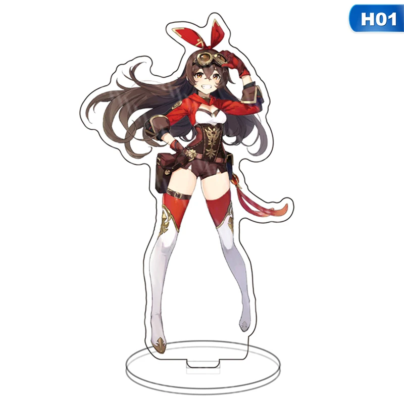 Аниме геншин Импакт мондштадтская тема Жан Лиза акриловая фигурка подставка