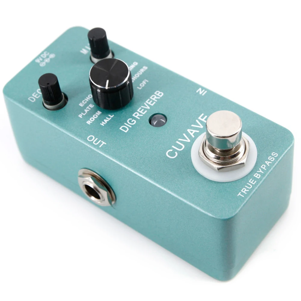 elektrische gitarre pedal true bypass shell mini digital reverb gitarre teile leichte tragbare musik elemente für cuvave free global shipping