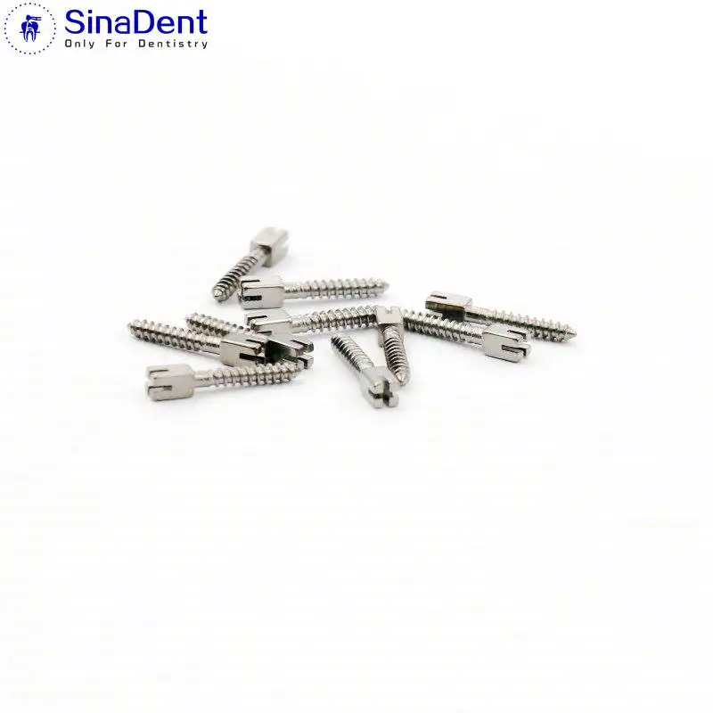 Dental Gold Plated Screw Post 120pcs&2Key Dental Screw Post Dental Supplies Root Canal
