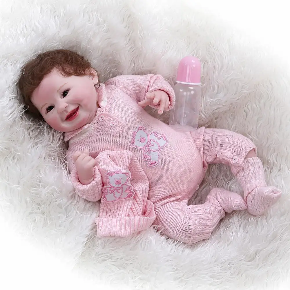 

Куклы Bebe reborn 48 см, мягкая силиконовая кукла reborn, настоящая Реалистичная деталь, окрашенная кожа, кукла NPK