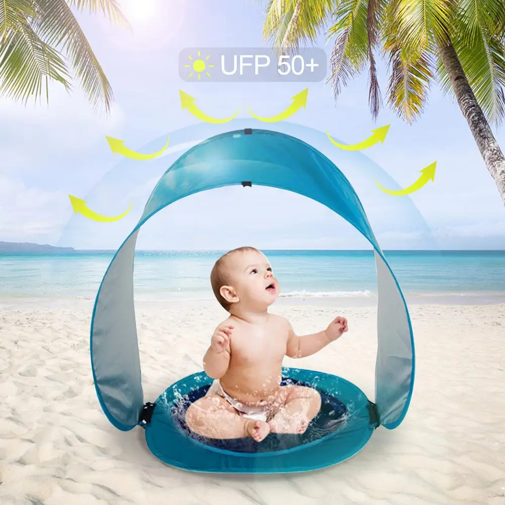 

Baby Beach Tent Baby Pool Tent UV Protection Awning Baby Beach Tent Detachable UV Protection Sun Shelter Mini Pool