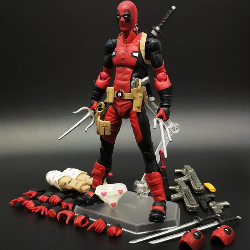 Дисней 15 см X-MAN Дэдпул Figma игрушки EX-042 DX Ver Super Hero BJD фигурка модель Рождественский