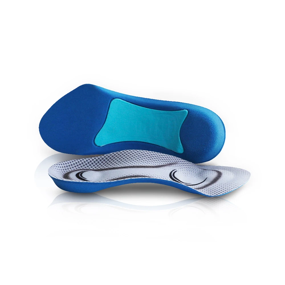 Men Half Insoles Memory Foam Orthotic Arch Support for Flatfoot Sports Insert Shoes Foot Heel Care Shock-Absorbant Pads