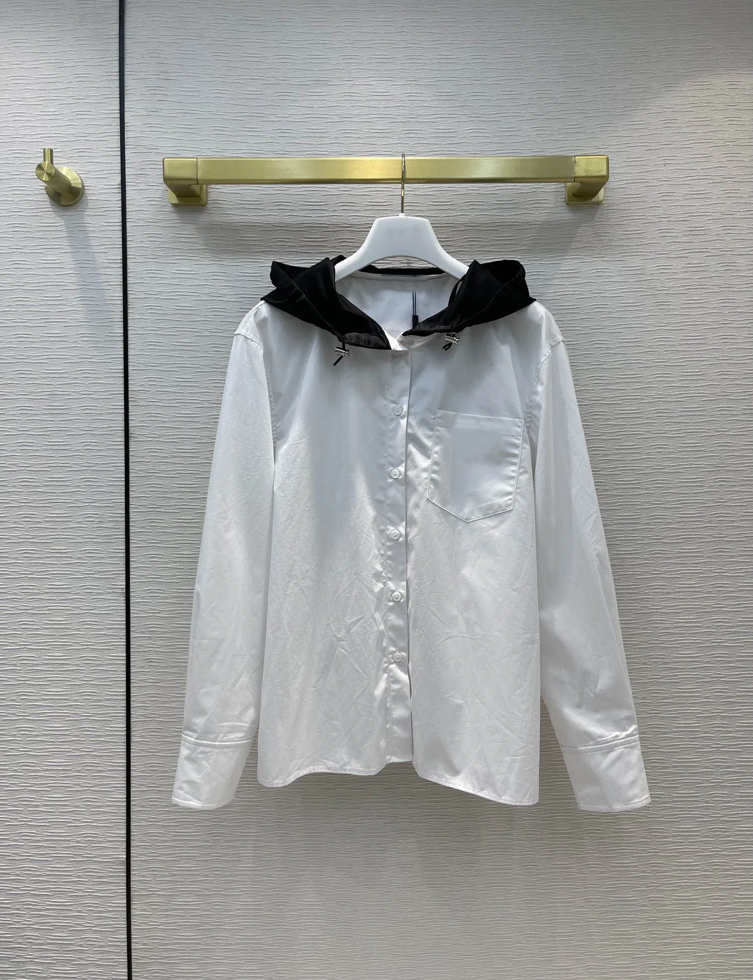 

Роскошная брендовая белая рубашка, женская модная дизайнерская хлопковая рубашка на бретельках с длинным рукавом, Высококачественная прит...