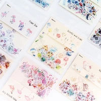 40pcslot cute cartoon decorative diy diary stickers kawaii planner scrapbooking sticky stationery school supplies
